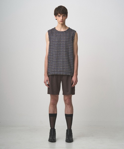 Juha(ユハ)の「SUMMER TWEED P/O VEST(ベスト・メンズ・ブラック/ネイビー・3/4)」の7枚目の写真