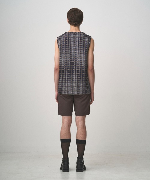 Juha(ユハ)の「SUMMER TWEED P/O VEST(ベスト・メンズ・ブラック/ネイビー・3/4)」の10枚目の写真