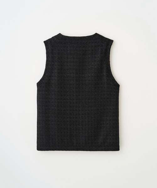 Juha(ユハ)の「SUMMER TWEED P/O VEST(ベスト・メンズ・ブラック/ネイビー・3/4)」の19枚目の写真