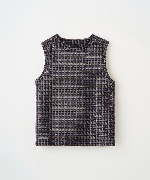Juha(ユハ)の「SUMMER TWEED P/O VEST(ベスト・メンズ・ブラック/ネイビー・3/4)」の18枚目の写真