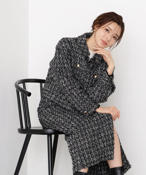 セール】ラメツイードブルゾン / 1215255915（テーラードジャケット