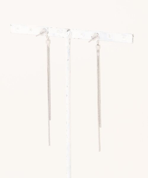 PARKS TOKYO SELECT（パークストウキョウセレクト）の「2連スネークチェーンピアス（ピアス（両耳用）・レディース・シルバー/ゴールド・FREE）」の3枚目の写真