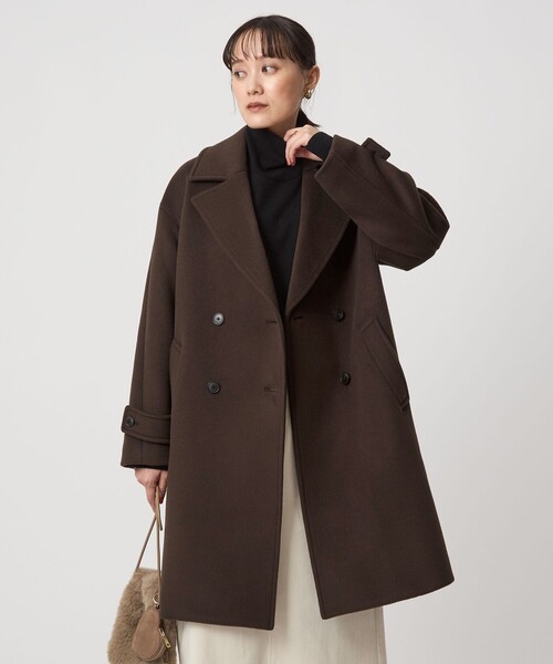 美品　グリーンレーベルリラクシング　FAbRICA チェスターコート　モカ　M 1_OF MINE＞W チェスター コート（チェスターコート）｜green label