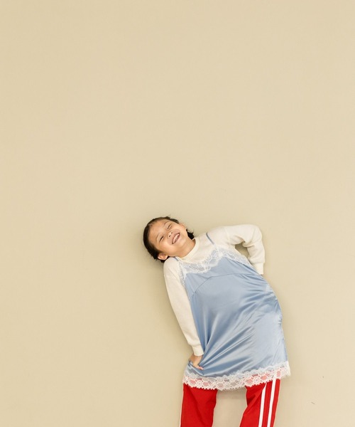 LOWRYS FARM（ローリーズファーム）の「サテンレースミニワンピース　590905（ワンピース・キッズ・ピンク/ブルー・120cm/130cm/140cm/150cm/110cm）」の11枚目の写真