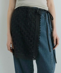 anuke(Ak[N)Lace Wrap Skirt(XJ[g)
