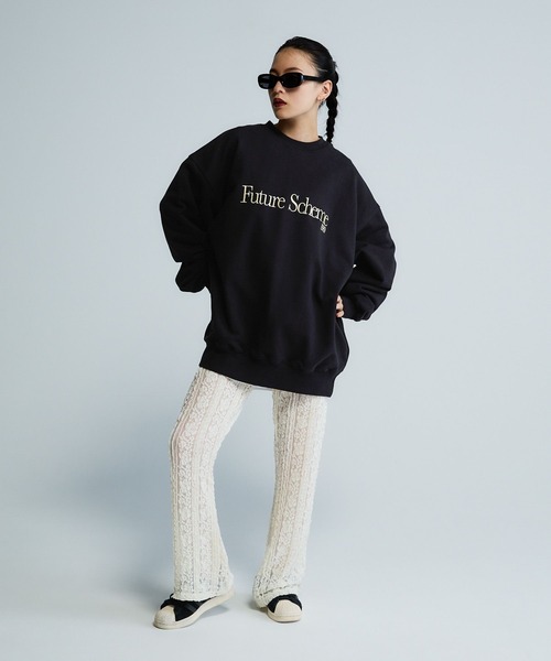 Les Fleurs】シシュウロゴスウェットLS/598996（スウェット