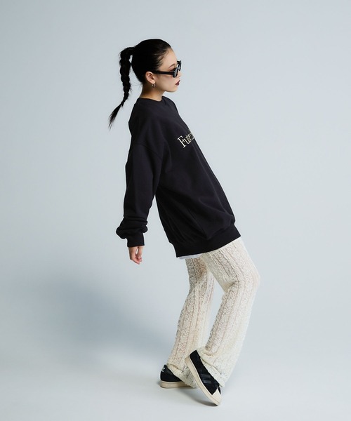 Les Fleurs】シシュウロゴスウェットLS/598996（スウェット