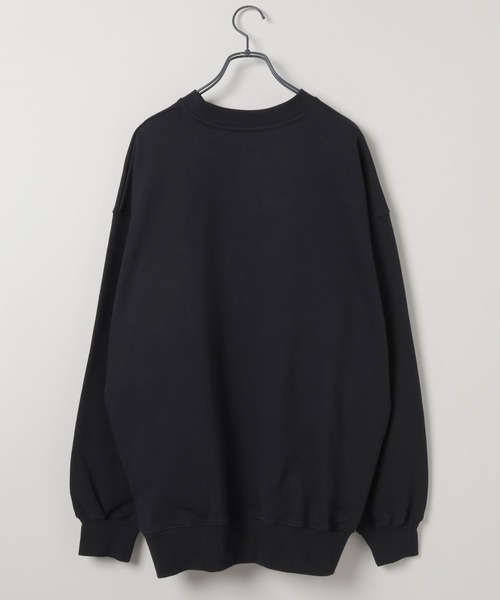 JEANASIS 【Les Fleurs】シシュウロゴスウェットLS ブラック Les Fleurs】シシュウロゴスウェットLS/598996（スウェット