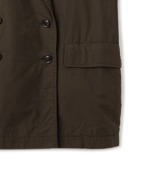 ADAM ET ROPE'（アダムエロペ）の「【WEB限定】ダブルブレストシャツジャケット（テーラードジャケット・レディース・ダークブラウン/ブラック・FREE）」の7枚目の写真