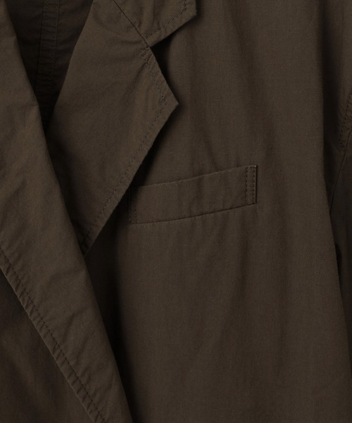ADAM ET ROPE'（アダムエロペ）の「【WEB限定】ダブルブレストシャツジャケット（テーラードジャケット・レディース・ダークブラウン/ブラック・FREE）」の8枚目の写真