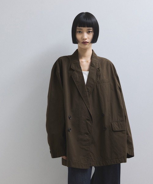 セール】【WEB限定】ダブルブレストシャツジャケット（テーラード