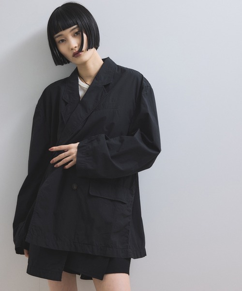 セール】【WEB限定】ダブルブレストシャツジャケット（テーラード