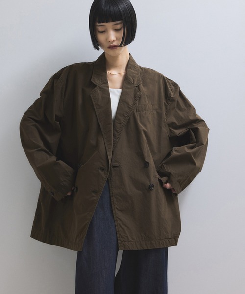 セール】【WEB限定】ダブルブレストシャツジャケット（テーラード