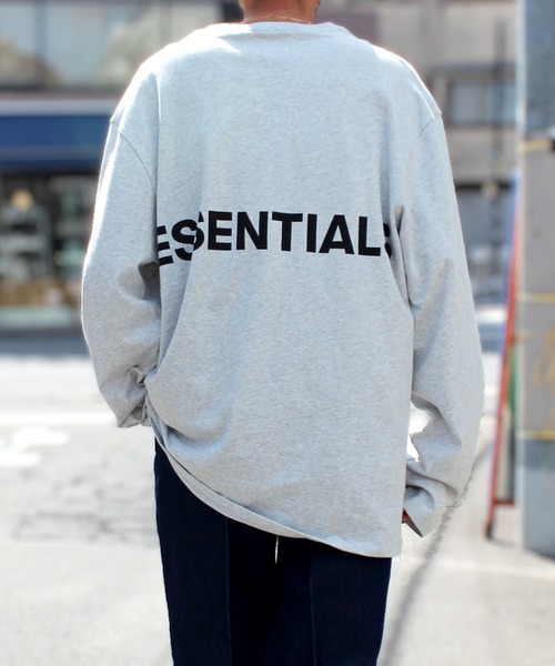 FOG ESSENTIALS（エフオージーエッセンシャルズ）の「【FOG ESSENTIALS】エッセンシャルズ FOG BACK LOGO LS TEE ロンT バックプリント（Tシャツ/カットソー・メンズ・グレー・S/M/L/XL）」の6枚目の写真