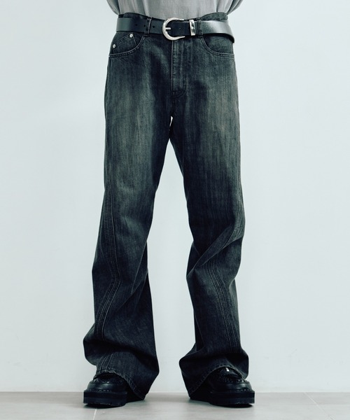 NVRFRGT（ネヴァーフォーゲット）の「別注 3D TWISTED JEANS（デニムパンツ・メンズ・ブラック・3/2/1）」の9枚目の写真