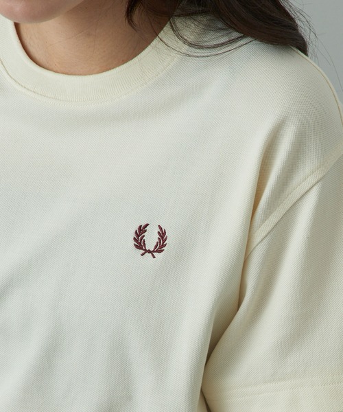 FRED PERRY(フレッドペリー)の「【FRED PERRY】MESH CUFF PIQUE T-SHIRT G2167(Tシャツ/カットソー・レディース・オフホワイト/ブラック・10)」の10枚目の写真