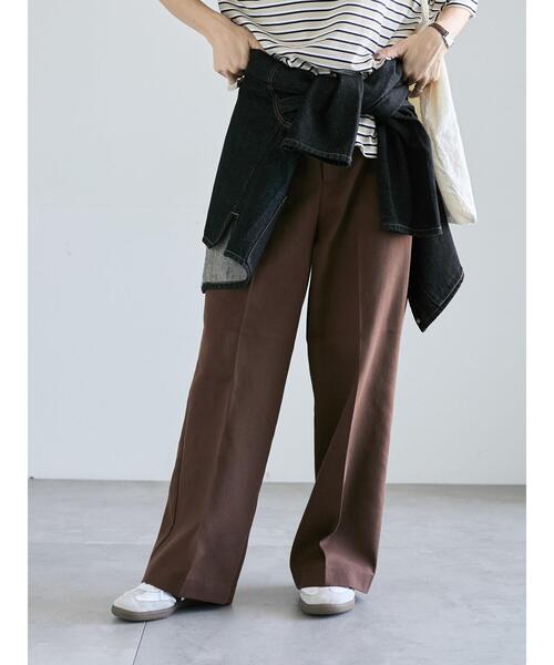 Lugnoncure（ルノンキュール）の「ストレートチノパンツ《2025autumn catalog item》（その他パンツ・レディース・ブラック/ブラウン/ベージュ・M/L）」の3枚目の写真