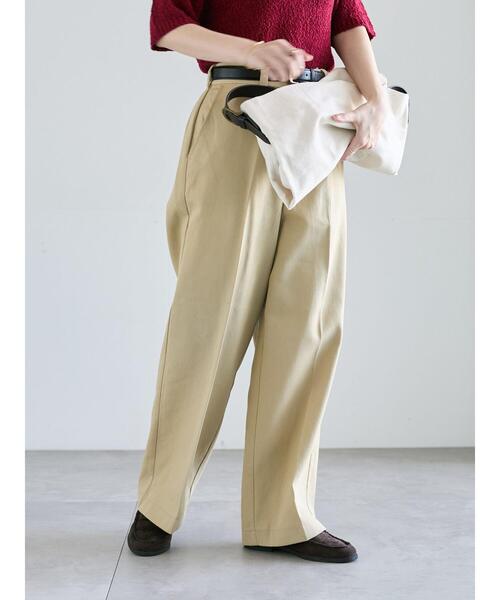 Lugnoncure（ルノンキュール）の「ストレートチノパンツ《2025autumn catalog item》（その他パンツ・レディース・ブラック/ブラウン/ベージュ・M/L）」の6枚目の写真