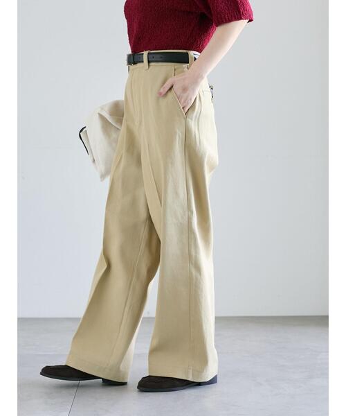 Lugnoncure（ルノンキュール）の「ストレートチノパンツ《2025autumn catalog item》（その他パンツ・レディース・ブラック/ブラウン/ベージュ・M/L）」の7枚目の写真