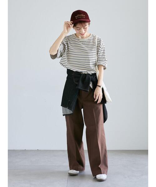Lugnoncure（ルノンキュール）の「ストレートチノパンツ《2025autumn catalog item》（その他パンツ・レディース・ブラック/ブラウン/ベージュ・M/L）」の13枚目の写真