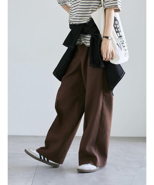 Lugnoncure（ルノンキュール）の「ストレートチノパンツ《2025autumn catalog item》（その他パンツ・レディース・ブラック/ブラウン/ベージュ・M/L）」の14枚目の写真