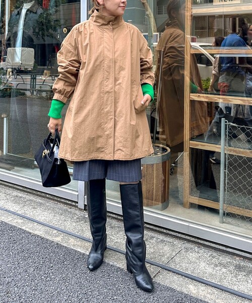 NOLLEY’S（ノーリーズ）の「ウォッシャブルスタンドネックコート（その他アウター・レディース・ネイビー/キャメル・36/38）」の5枚目の写真