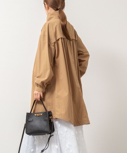 NOLLEY’S（ノーリーズ）の「ウォッシャブルスタンドネックコート（その他アウター・レディース・ネイビー/キャメル・36/38）」の12枚目の写真