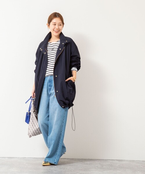 NOLLEY’S（ノーリーズ）の「ウォッシャブルスタンドネックコート（その他アウター・レディース・ネイビー/キャメル・36/38）」の14枚目の写真