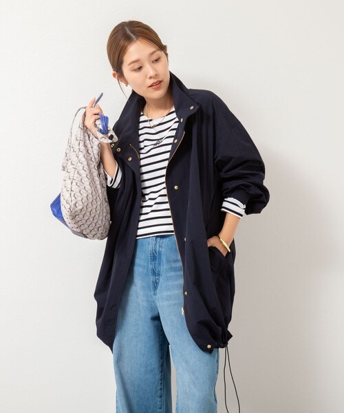 NOLLEY’S（ノーリーズ）の「ウォッシャブルスタンドネックコート（その他アウター・レディース・ネイビー/キャメル・36/38）」の16枚目の写真