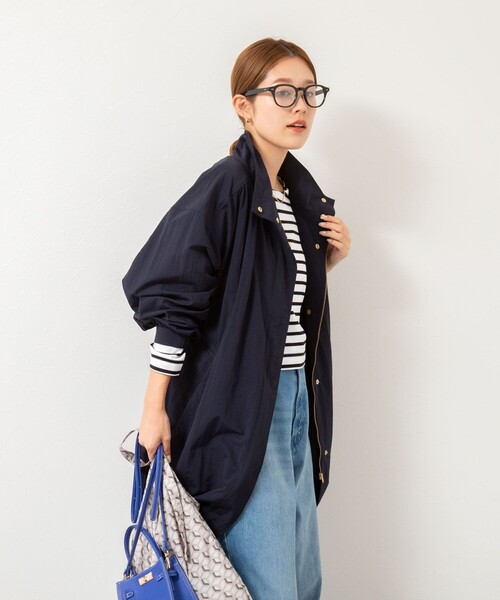 NOLLEY’S（ノーリーズ）の「ウォッシャブルスタンドネックコート（その他アウター・レディース・ネイビー/キャメル・36/38）」の18枚目の写真