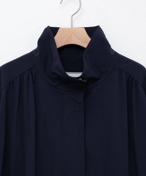 NOLLEY’S（ノーリーズ）の「ウォッシャブルスタンドネックコート（その他アウター・レディース・ネイビー/キャメル・36/38）」の20枚目の写真