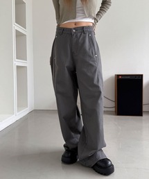 4INT.（フォイント）の「コットン リベット ポケット ワイド パンツ（その他パンツ）」