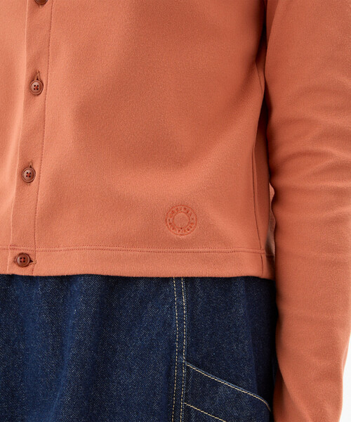 ORCIVAL（オーシバル）の「ORCIVAL | 起毛フライス クルーネックカーディガン WOMEN（カーディガン/ボレロ・レディース・オレンジ/チャコール・1）」の17枚目の写真