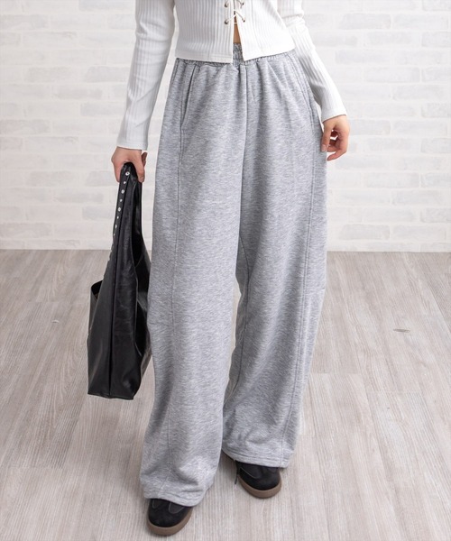 clear（クリア）の「【低身長用サイズ有】カーブスウェットパンツ［大人 カジュアル 着回し力抜群］≪AW新作≫（スウェットパンツ・レディース・ブラック/杢グレー・F/PF）」の21枚目の写真