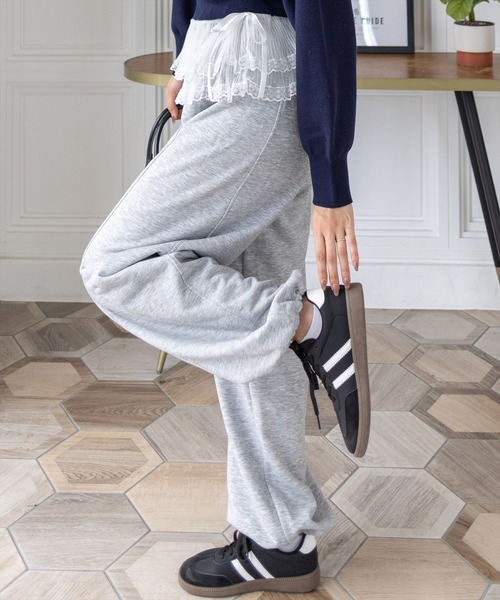 clear（クリア）の「【低身長用サイズ有】カーブスウェットパンツ［大人 カジュアル 着回し力抜群］≪AW新作≫（スウェットパンツ・レディース・ブラック/杢グレー・F/PF）」の19枚目の写真