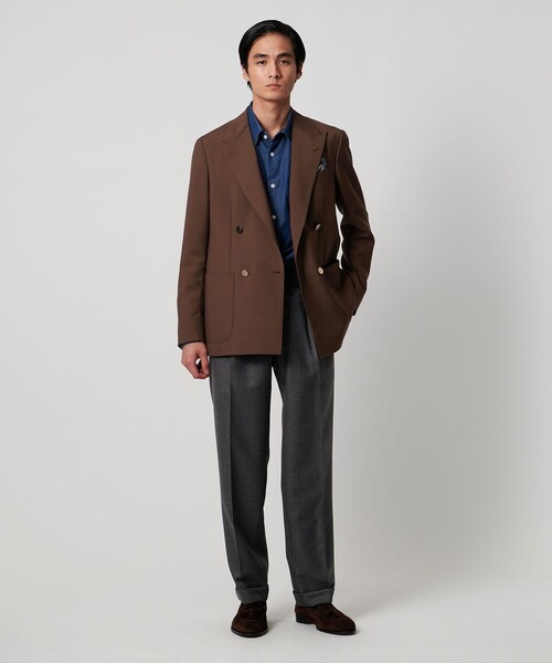 UNITED ARROWS（ユナイテッドアローズ）の「シャークスキン  2インプリーツ スラックス（スラックス・メンズ・ダークグレー・44/50/46/48）」の3枚目の写真