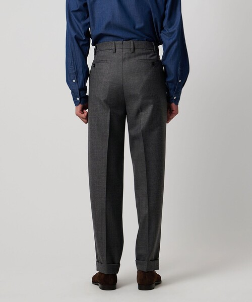 UNITED ARROWS（ユナイテッドアローズ）の「シャークスキン  2インプリーツ スラックス（スラックス・メンズ・ダークグレー・44/50/46/48）」の6枚目の写真