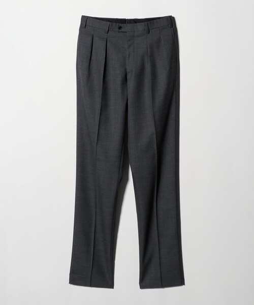 シャークスキン 2インプリーツ スラックス（スラックス）｜UNITED