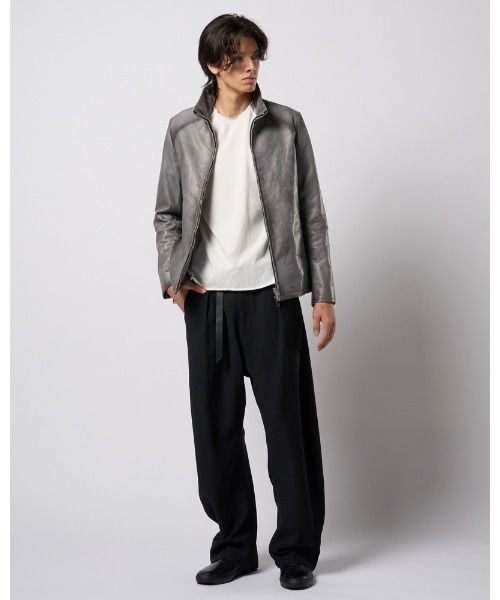 stand riders(cow leather)（ライダースジャケット）｜wjk（ダヴル