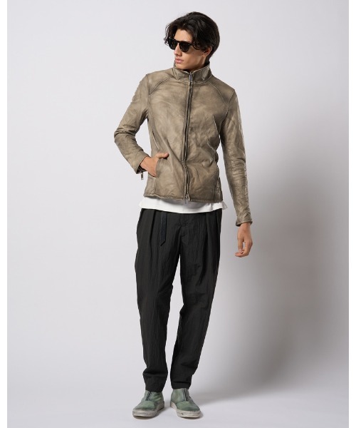 stand riders(cow leather)（ライダースジャケット）｜wjk（ダヴル