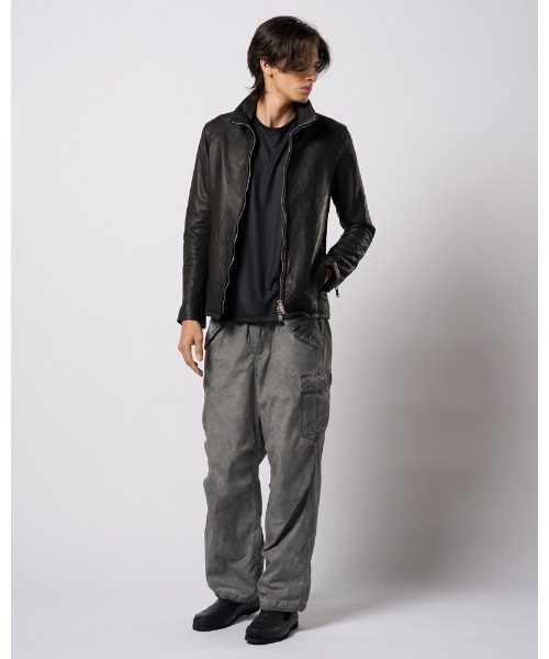 wjk(ダヴルジェイケイ)の「stand riders(cow leather)(ライダースジャケット・メンズ・ベージュ/ブラック/グレー・SMALL/MEDIUM/LARGE/X-LARGE)」の20枚目の写真