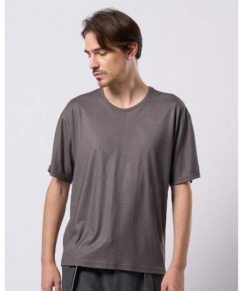 wjk（ダヴルジェイケイ）の「ex.comfy wool S/S（Tシャツ/カットソー・メンズ・ブラック/グレー・SMALL/MEDIUM/LARGE/X-LARGE）」の3枚目の写真