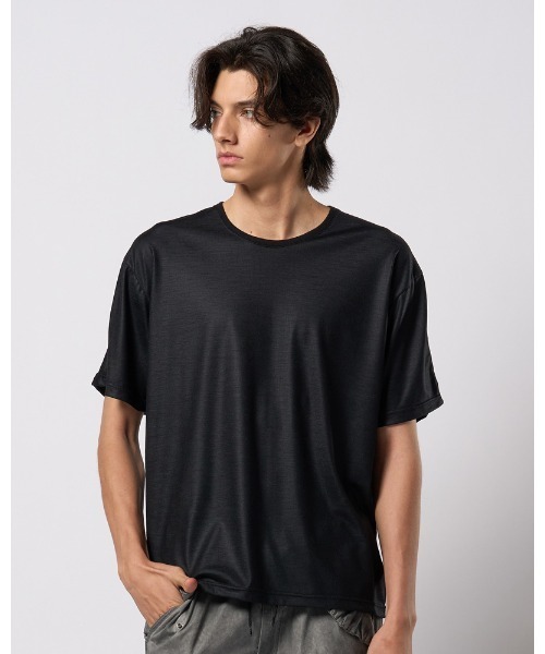 wjk（ダヴルジェイケイ）の「ex.comfy wool S/S（Tシャツ/カットソー・メンズ・ブラック/グレー・SMALL/MEDIUM/LARGE/X-LARGE）」の6枚目の写真