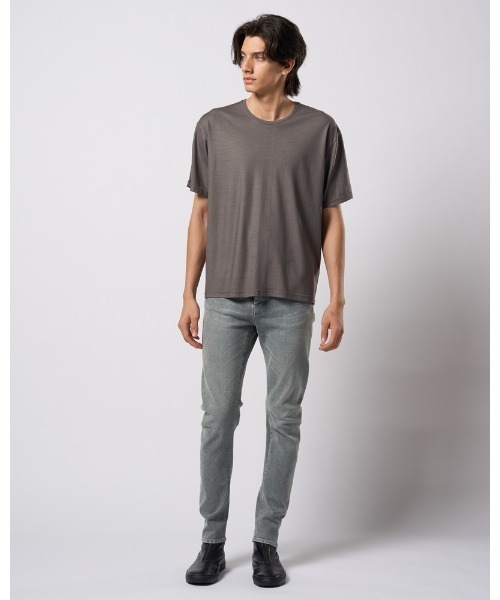 wjk（ダヴルジェイケイ）の「ex.comfy wool S/S（Tシャツ/カットソー・メンズ・ブラック/グレー・SMALL/MEDIUM/LARGE/X-LARGE）」の14枚目の写真