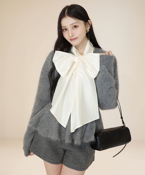 eimy istoireエイミーイストワール　ボウタイシアーブラウス ボウタイシアーブラウス