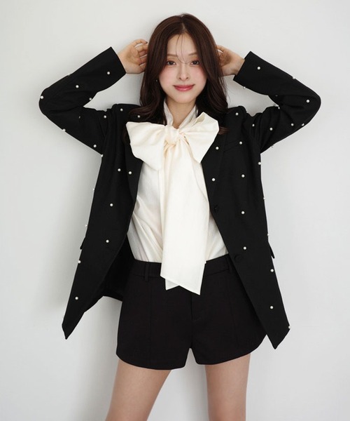 eimyistoire ボウタイシアーブラウス　エイミーイストワール セール】シアーボウタイブラウス（シャツ/ブラウス）｜EIMY ISTOIRE