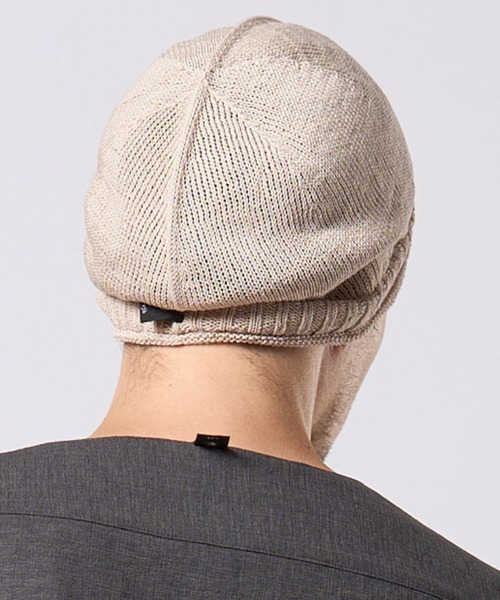 wjk(ダヴルジェイケイ)の「mko13201- GIMA roll beanie ニット帽(8991 kc62h)(ニットキャップ/ビーニー・メンズ・ライトベージュ/ライトブルー/ライトグレー・FREE)」の8枚目の写真