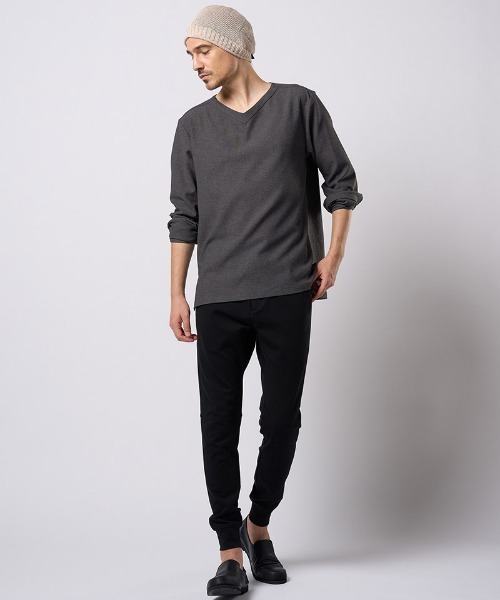 wjk(ダヴルジェイケイ)の「mko13201- GIMA roll beanie ニット帽(8991 kc62h)(ニットキャップ/ビーニー・メンズ・ライトベージュ/ライトブルー/ライトグレー・FREE)」の10枚目の写真