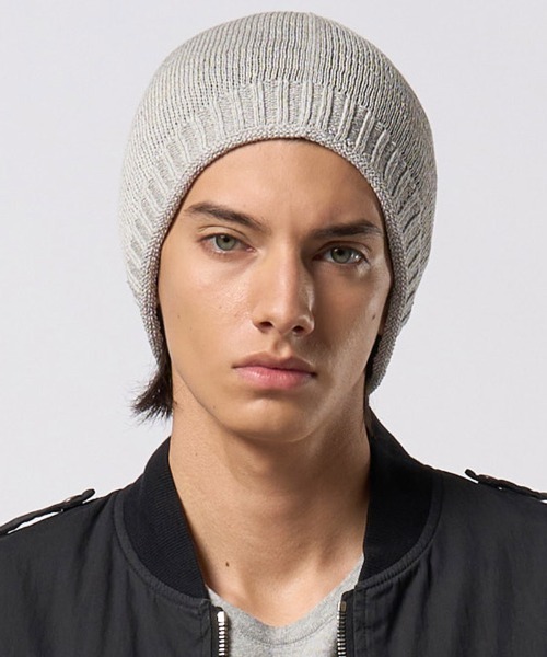 wjk(ダヴルジェイケイ)の「mko13201- GIMA roll beanie ニット帽(8991 kc62h)(ニットキャップ/ビーニー・メンズ・ライトベージュ/ライトブルー/ライトグレー・FREE)」の12枚目の写真