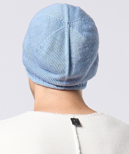 wjk(ダヴルジェイケイ)の「mko13201- GIMA roll beanie ニット帽(8991 kc62h)(ニットキャップ/ビーニー・メンズ・ライトベージュ/ライトブルー/ライトグレー・FREE)」の20枚目の写真